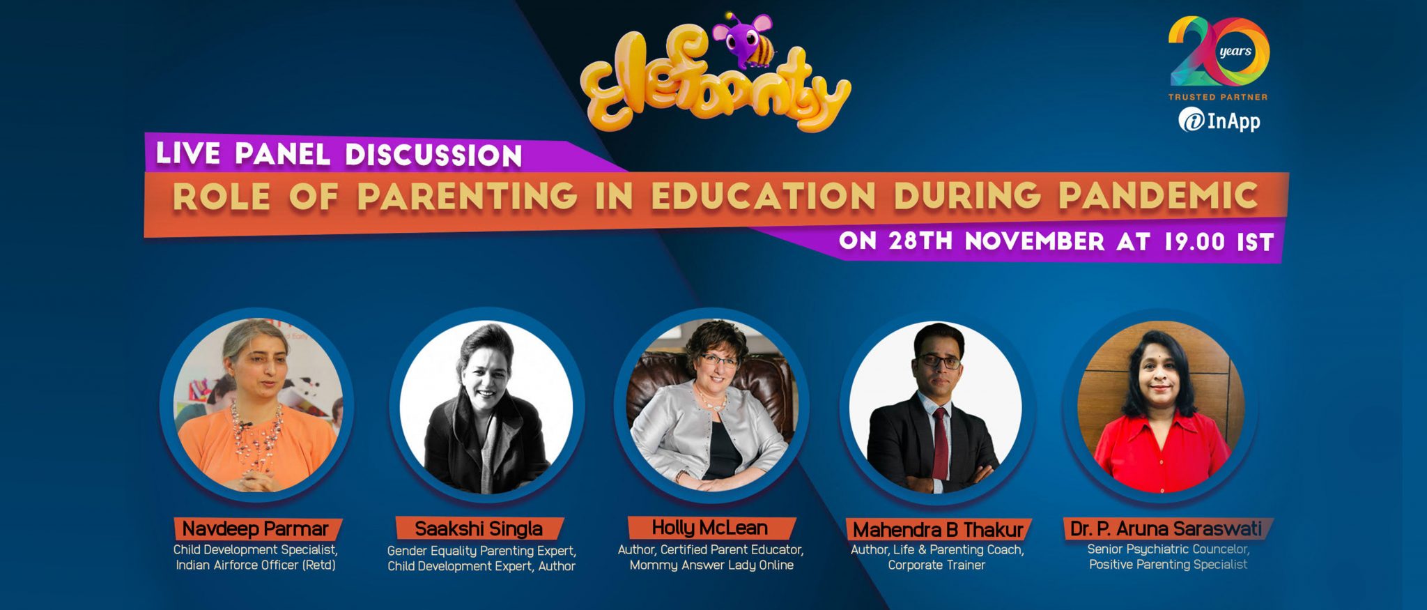 Virtual Panel Discussion on 'Role of Parenting in Education during Pandemic'
