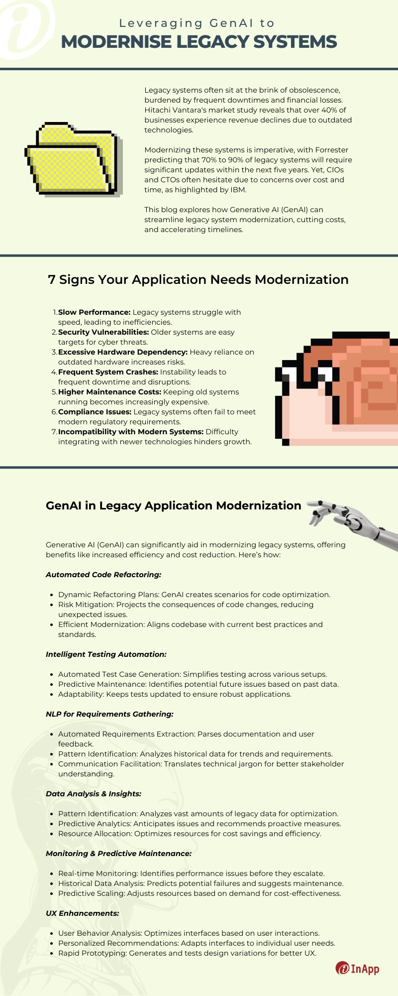 Leveraging GenAI to Modernise Legacy Systems - Short Infographics