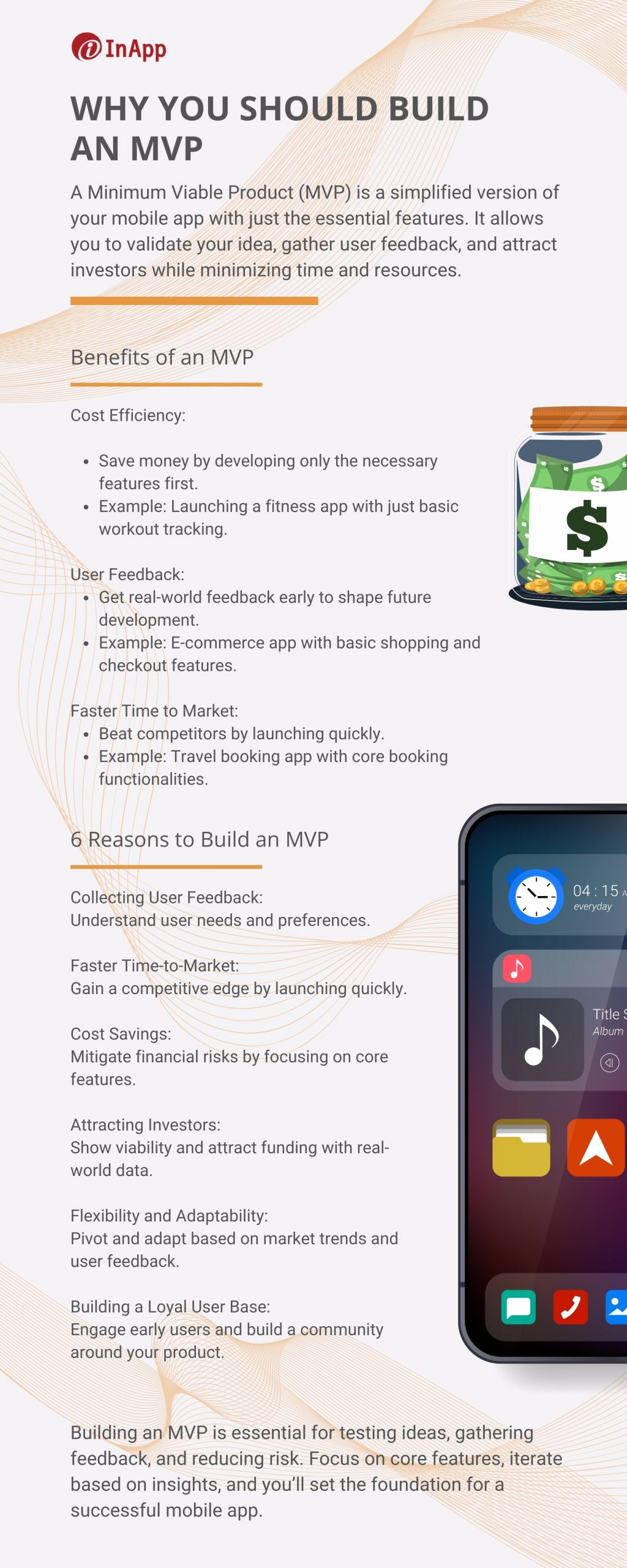 Short infographics - Building a Great MVP for Your Mobile App: Strategies, Best Practices, and Funding Opportunities