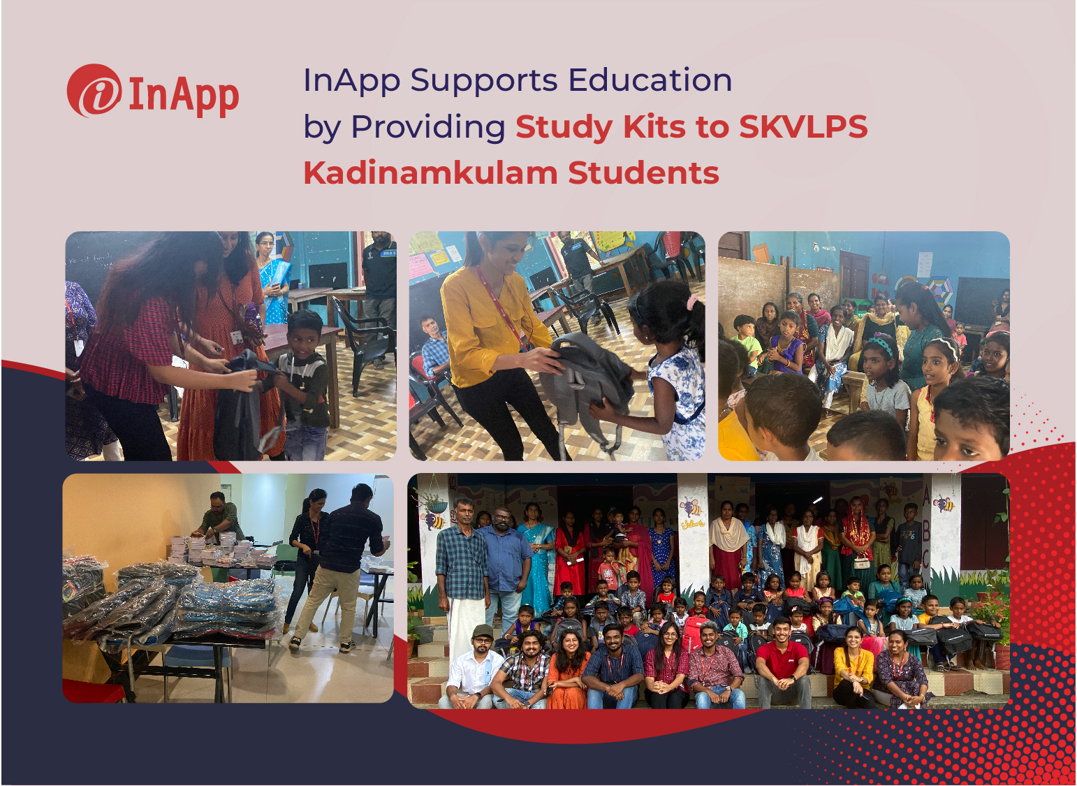 InApp Supports Education by Providing Study Kits to SKVLPS Kadinamkulam Students