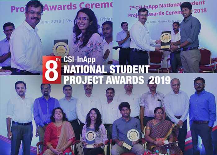 8th CSI – InApp National Student Project Awards Scheduled for Feb 2019