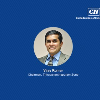 Mr. Vijay Kumar, was elected in February 2020 as the Chairman of the Confederation of Indian Industry (CII), Thiruvananthapuram Zonal Council
